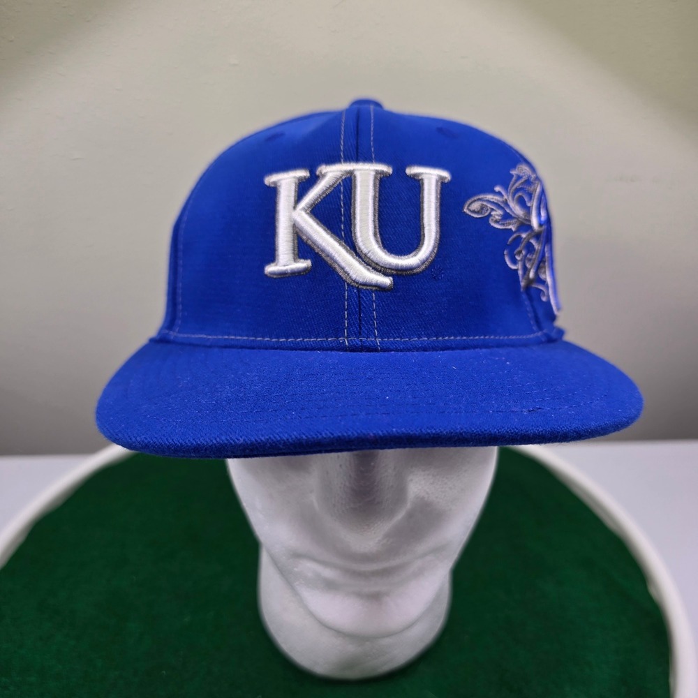 OTAC Kansas Jayhawks KU Kings Baseball Cap Mens Royal‎ Blue One-Fit Hat Sample